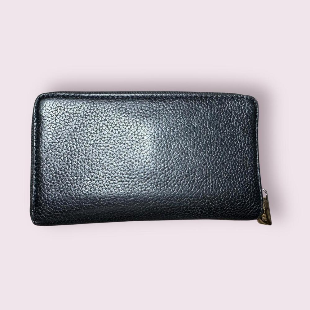 Michael Kors Black Leather Zip-Around Wallet - Picture 2 of 5